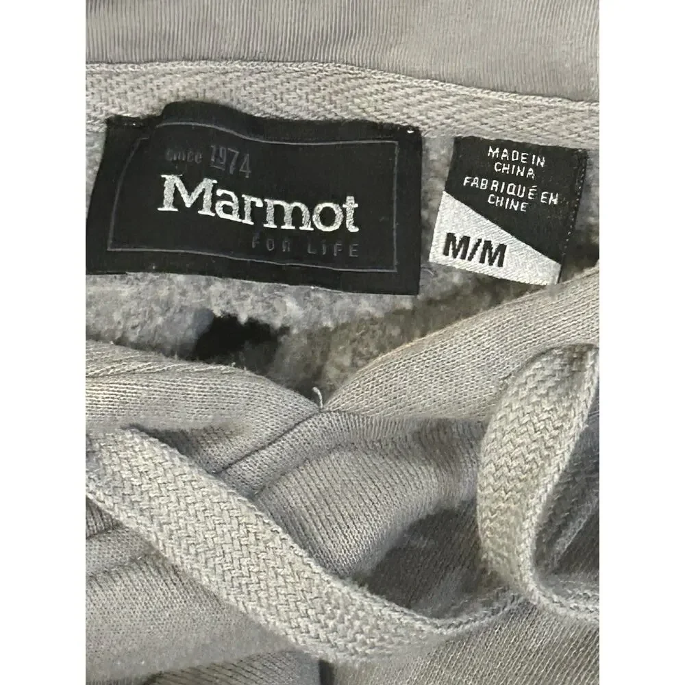 Marmot Men's Mountain Gray Hoodie size M - Picture 3 of 3